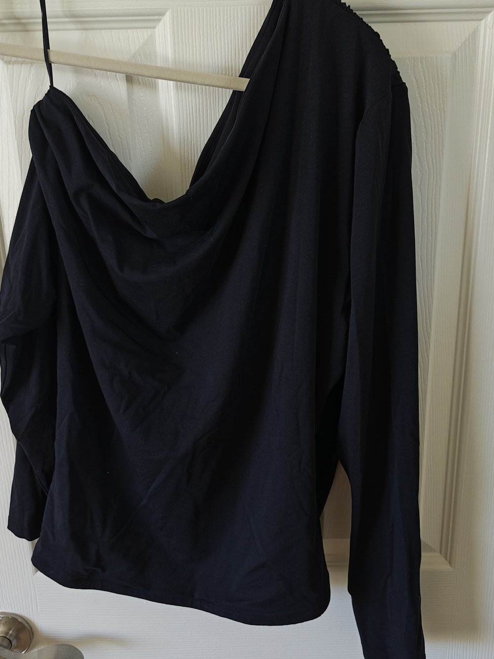 Abercrombie & Fitch Black Modal-Blend Off The Shoulder Top